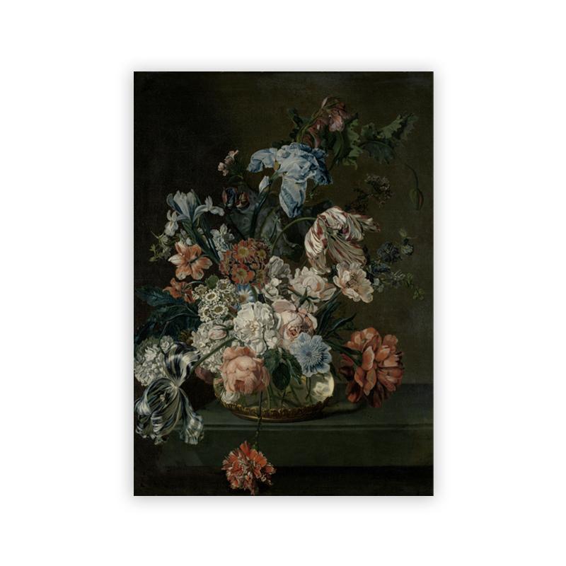 Moody Victorian Paintings Prints Vintage Dark Academia Aesthetic Decor Floral Poster Skeleton Canvas Painting Gallery Wall Decor