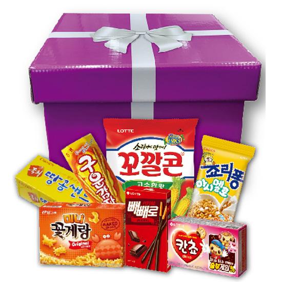 

Korea Snack вкусные закуски подарочный набор (1 коробка / 7 видов закусок) Корейская еда 1 Box