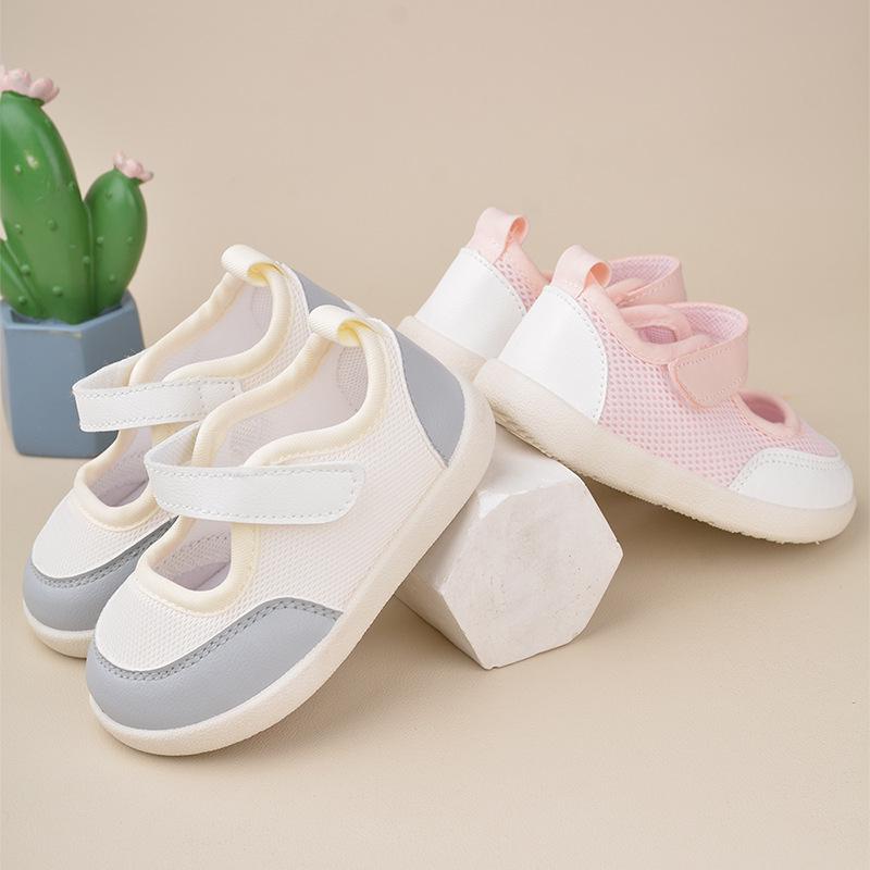 Frühlings- und Herbst-Farbblock-Mädchen-Skateschuhe mit quadratischer Spitze und Klettverschluss - Koreanischer Stil, lässig, weiche Sohle