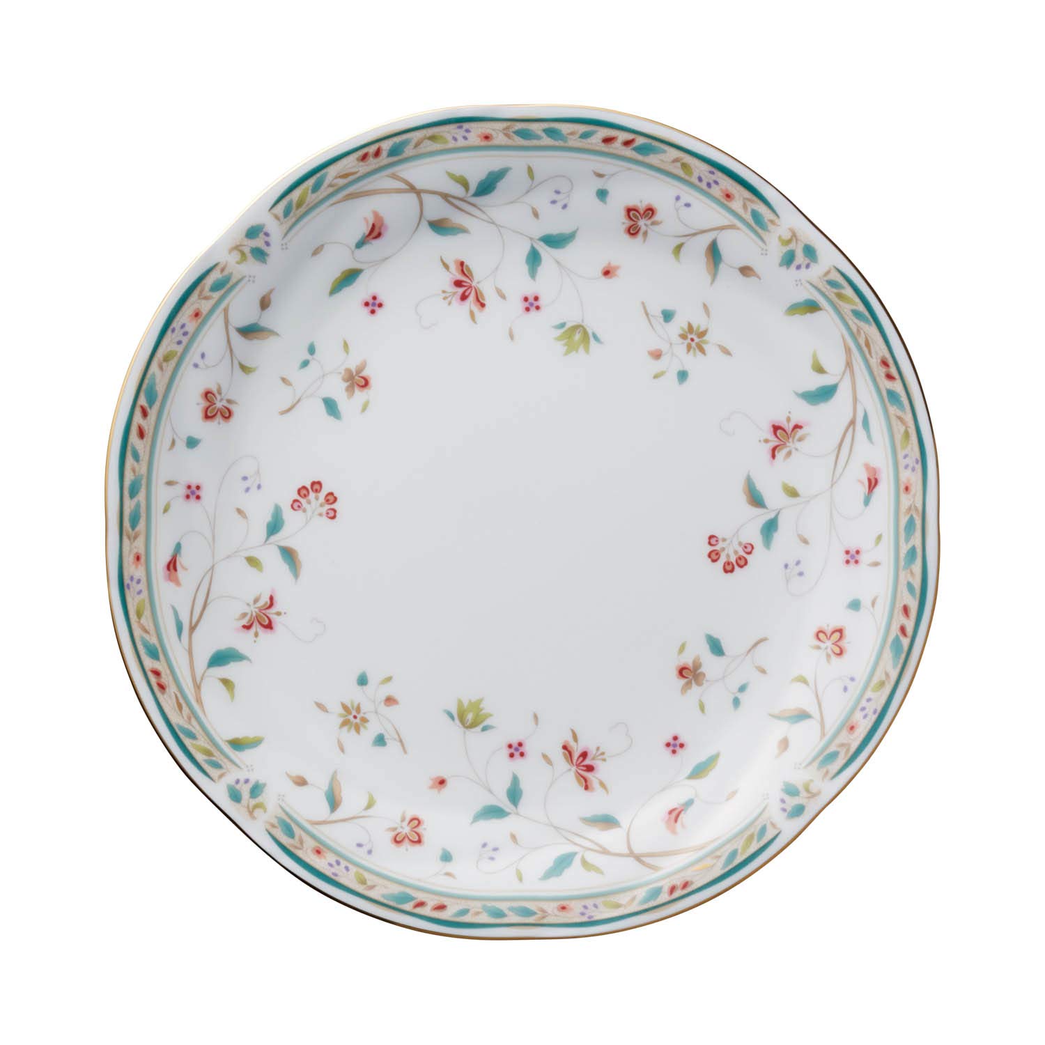 

Noritake Plate, 24cm Diameter, 2cm Height, Floral Chalcoat, Bone China, 4409L/59316A