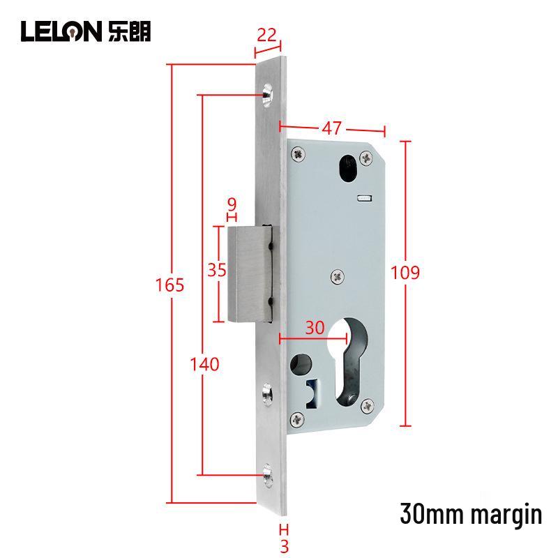 

Aluminum Alloy Glass Door Lock with Single-Sided Stainless Steel Bolt