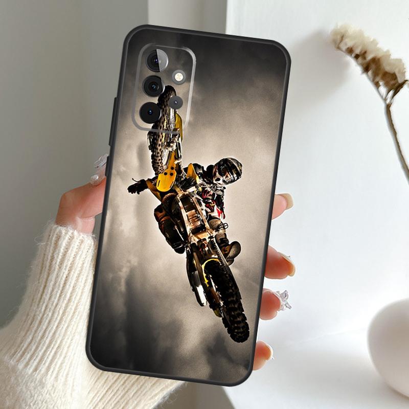 Moto Cross Motorcycle Sports Case For Samsung Galaxy A52 A32 A12 A16 A26 A36 A56 A15 A35 A55 A34 A54 A13 A33 A53 A17 A06