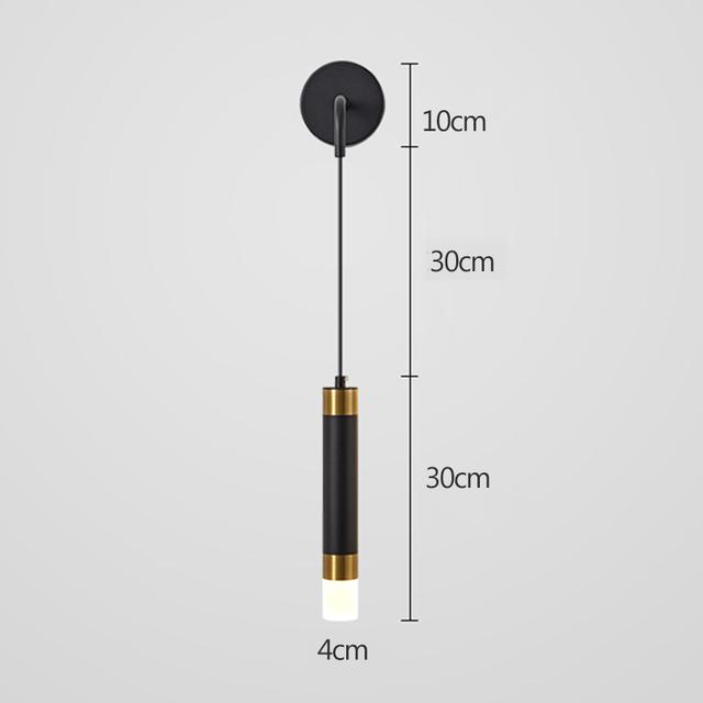 LED Wall Lamp Nordic Double Head Adjustable Wall Lights Creative Bedroom Bedside Reading Lamps Indoor Acrylic Home Decor Sconces