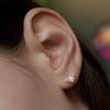 TOU SS026 Triangle Cubic Earrings