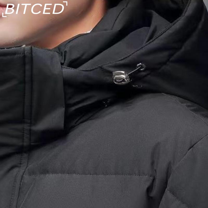 BITCED Couple's Matching Long Down-Filled Cotton Jacket Winter Thickened Warm Fashion Coat