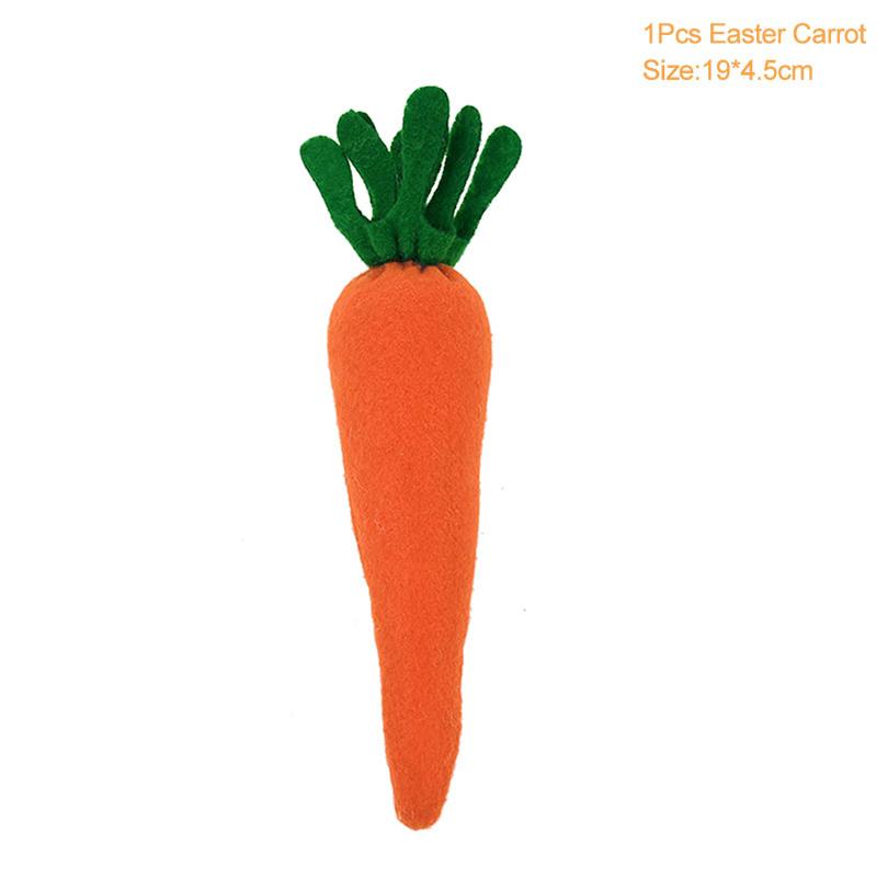 3/1pcs Nov Woven Easter Carrots Ornaments Hanging Pendant for Easter Home Decorations Supplies 2023 Kids Easter Favors Gifts Toy