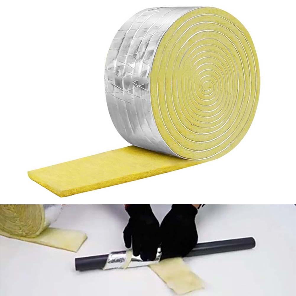 Isolamento per tubi in fibra di vetro ad uso versatile con rivestimento in alluminio avvolgimento per tubi