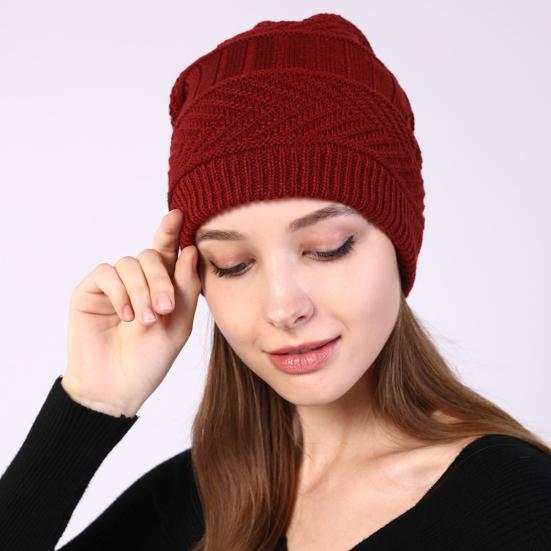 Beanie Hat Solid Color Adjustable Autumn Winter Plush Lining Windproof Hat Scarf for Outdoor