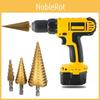 Versatile 3 Pcs 4-12/20/32mm Large Hss Steel Step Cone Drill Titanium Bit Hole Cutter Set For Various Materials