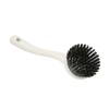 Cooktop Cleaning Brush Long Handle Durable Bristles White Sink Cleaning Brush for Household Kitchen