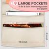 Vowcarol 9 Pocket Wall File Organizer, Magazine File Holder, Mail Organizer Wall Mount