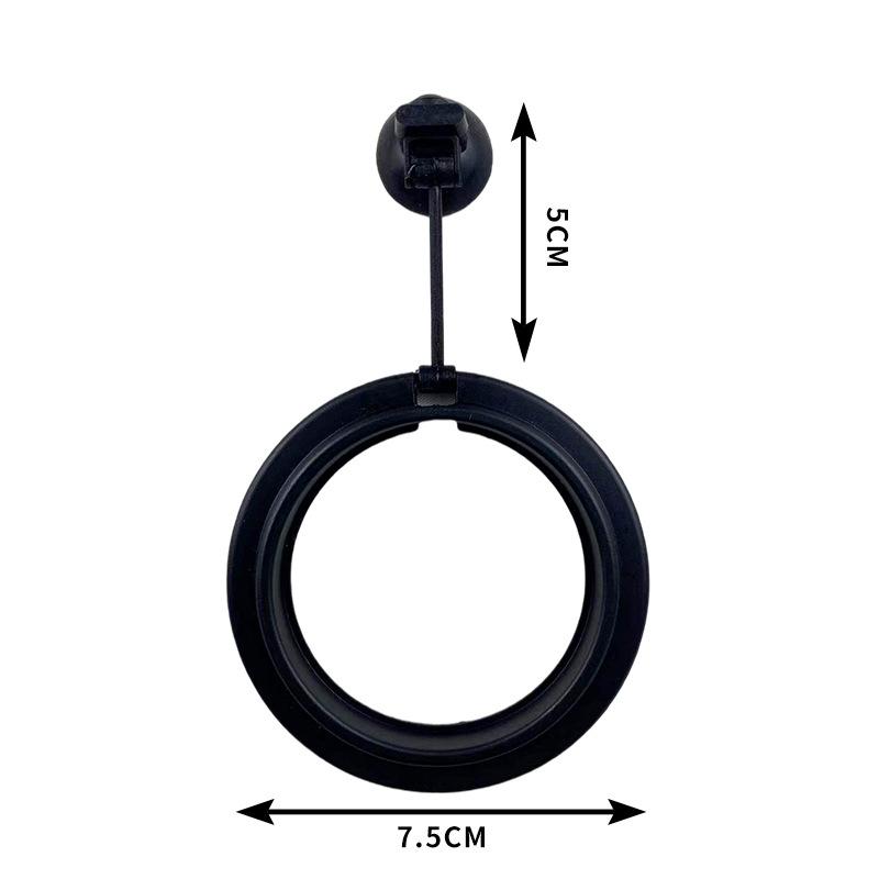 Aquarium Futterring Aquarium Station Schwimmendes Futtertablett Futterspender Quadratisch Kreis Zubehör Fischfutterspender Saugnapf schwarz