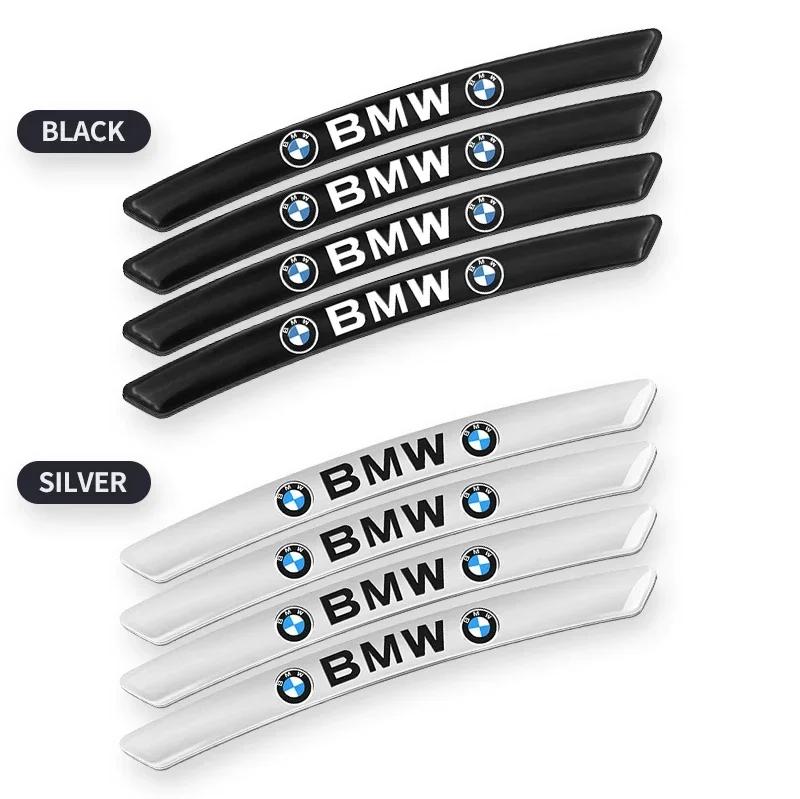 4pcs Aluminum Car Badge Styling Wheel Hub Rims Decor Stickers For BMW M Performance E36 E60 E90 X2 X1 X3 X5 E46 E39 E70 M3 M5 M6