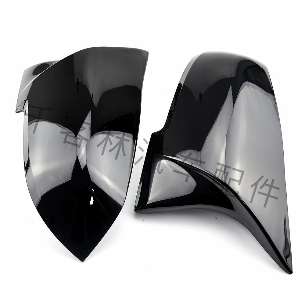Capace oglindă stil corn negru lucios pentru BMW Seria 1, 2, 3, 4 (F20, F30, F32)