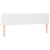 VidaXL Tête de Lit à LED Meuble de Chambre à Coucher Accessoire de Lit Double Tête de Cadre de Lit Intérieur Blanc 3121435