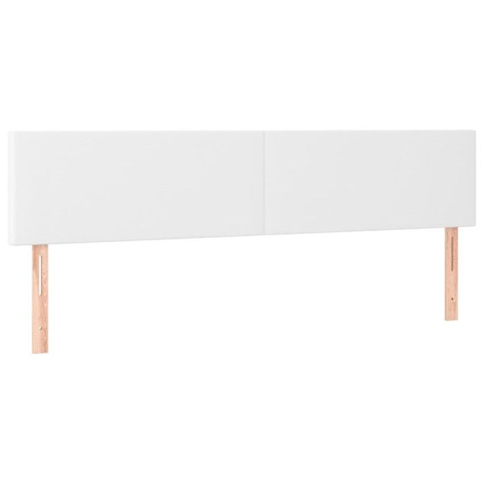 VidaXL Tête de Lit à LED Meuble de Chambre à Coucher Accessoire de Lit Double Tête de Cadre de Lit Intérieur Blanc 3121435
