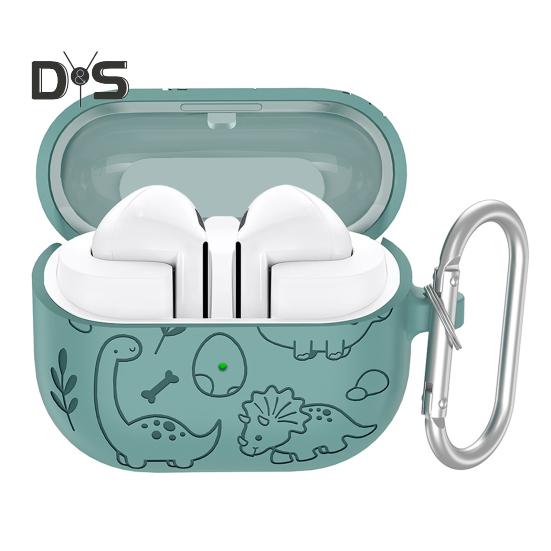 

Силиконовый защитный чехол для наушников, ударопрочный, ударопрочный, бесшовный, простая установка, защитный чехол для SamsungGalaxy Buds 3/3pro темно-зеленого