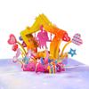 Paper Sculpture 3D Heart Tree Greeting Card Elegant Wedding Blessing Card  Birthday