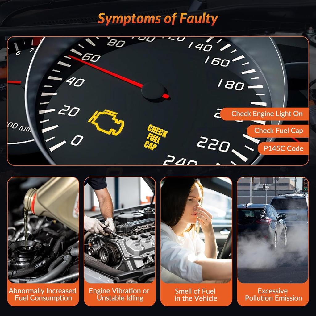 911-676 Vapor Canister Purge Valve Solenoid EVAP Compatible With Hyundai Sonata 2006-2014, Tucson 2010-2015, Santa Fe 2010-2012, Genesis Coupe & Kia