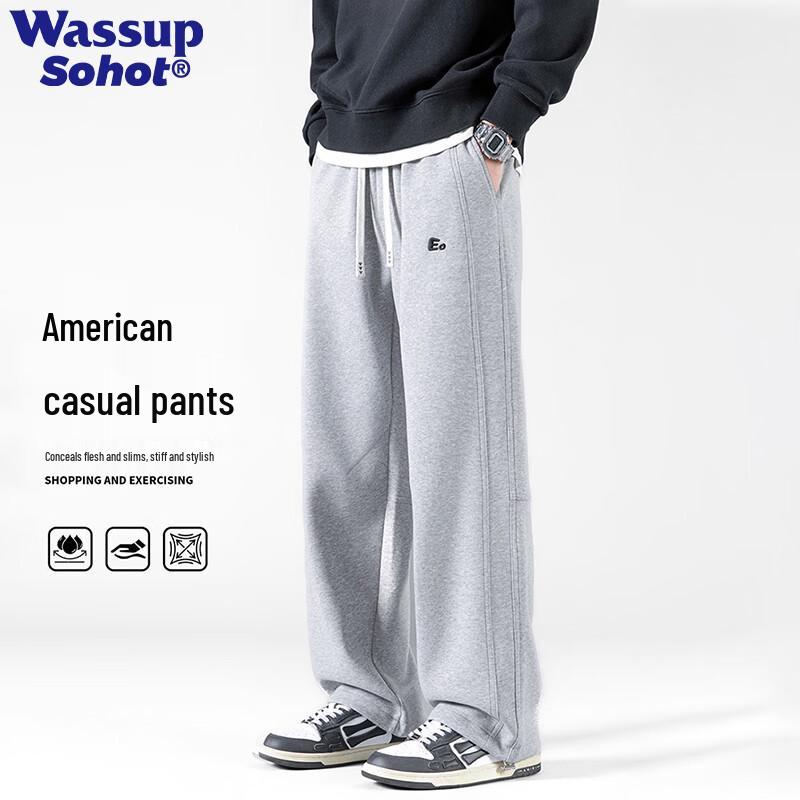 Мужские повседневные прямые спортивные штаны Wassup Sohot 4XL