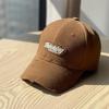 New Embroidery Thinking Spring and summer hard-top baseball hats for women in Korean style, which highlight the face and feature a small duckbill