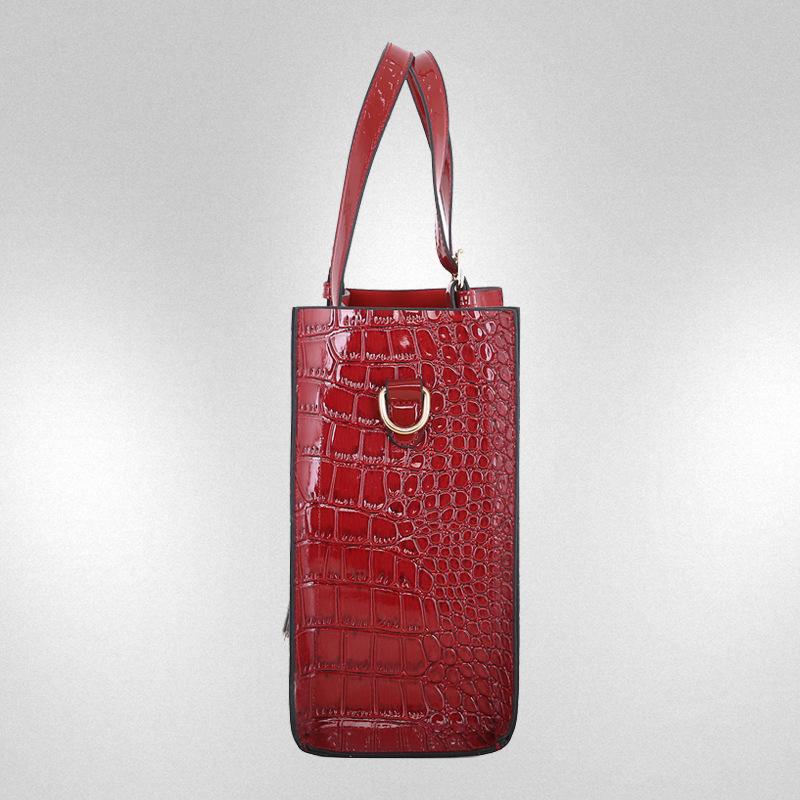 New Women's Bag Casual Crocodile Pattern Handbag Trendy Large Capacity Autumn and Winter New Shoulder Bag, Messenger Bag