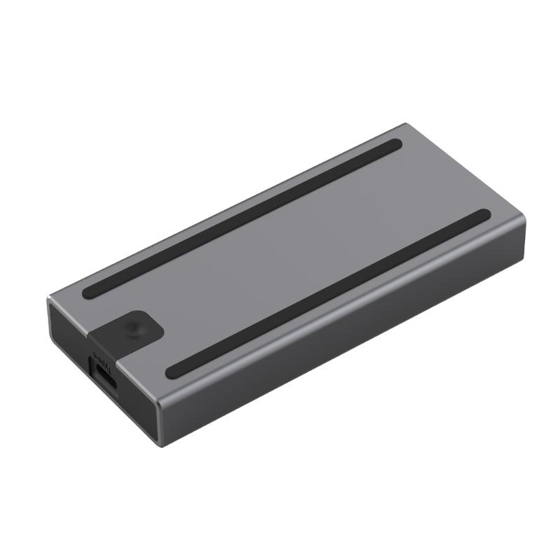 TypeC Docking Station M.2 Two Protocols 4K HDMIcompatible PD100W USB 10Gbps Fast USB Adapter for Laptops Conversion