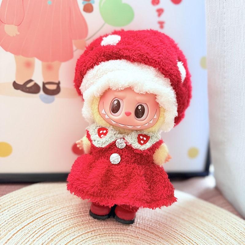 Labubu Doll Clothes Animal Fashion Set for V1 V2 Dolls 15 17cm Plush Universal Outfit Accessories