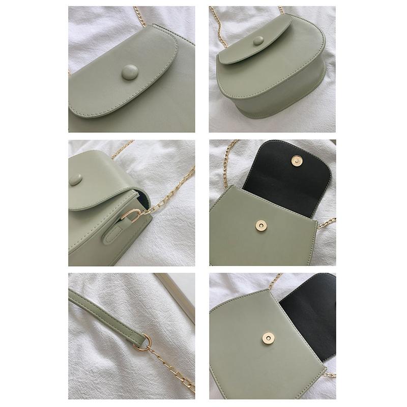 Mini Crossbody Bag Female Fashion Small Fresh Half-circle Saddle Bag Versatile Ins Single Shoulder Chain Bag Women Girls Cute Bag