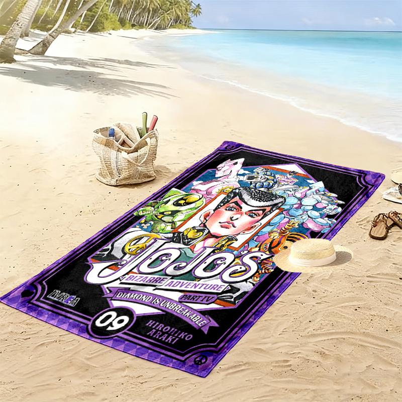 Jojo's Bizarre Adventure: Diamond Unbreakable Beach Towel Beach Soft Swim Seaside Outdoor Pool Towel Fashion Comfort Travel and Vacation Towels