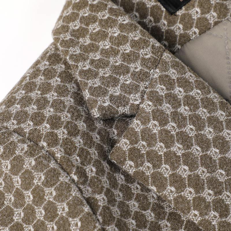 Telooman Women's Houndstooth Padded Winter Blazer