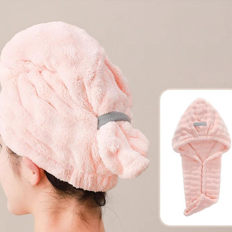 Quickly Hair Dry Towel Super Absorbent Soft Bathroom Women Head Microfiber Towels Girl Spa Hair Towel Hair Dry Wrap Bonnets 1pc