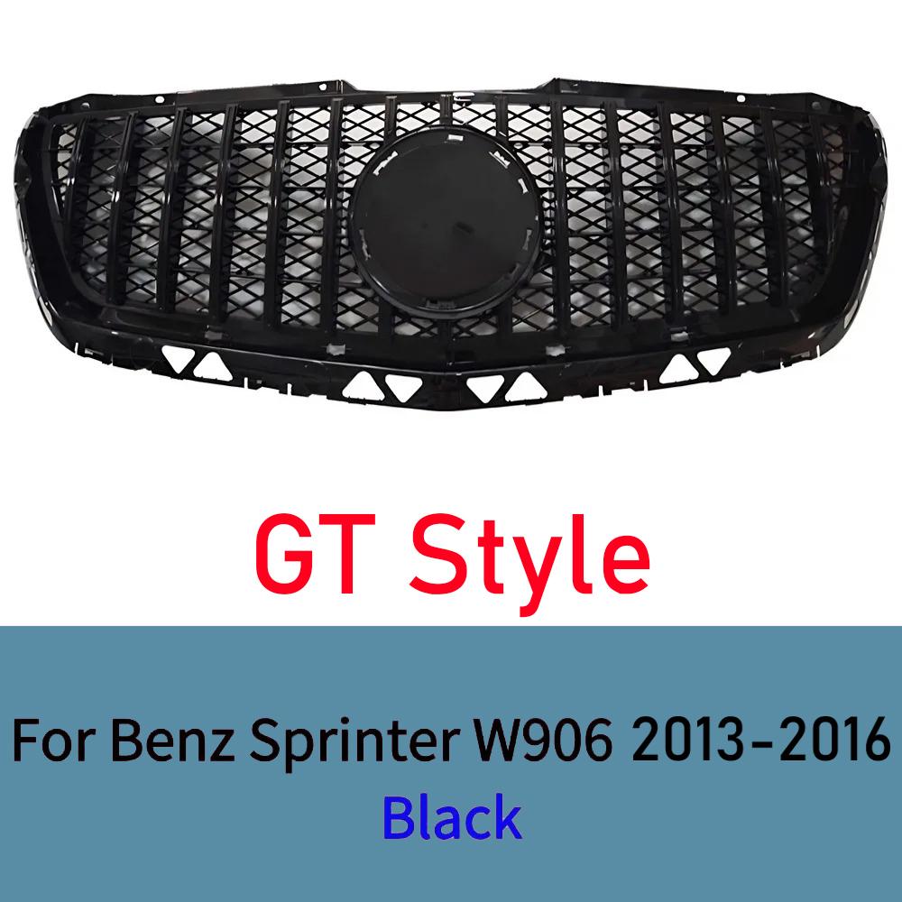 For Mercedes Sprinter W906 2009-2012 2013-2016 Front Grille Mesh Black Glossy Upgrade Body Kit Tuning Exterior Car Accessories