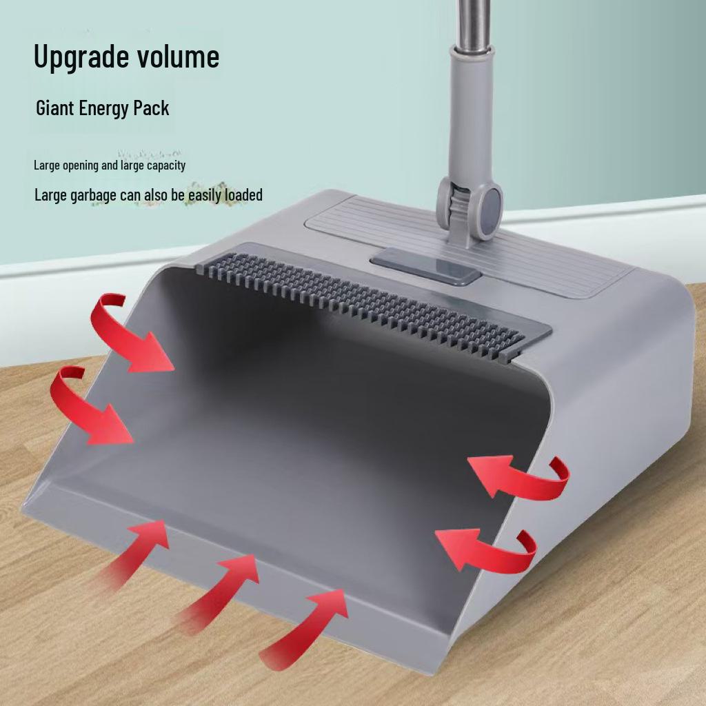 3-in-1 Thickened Broom, Dustpan, and Floor Brush Set - Non-Stick Hair Cleaning Tool