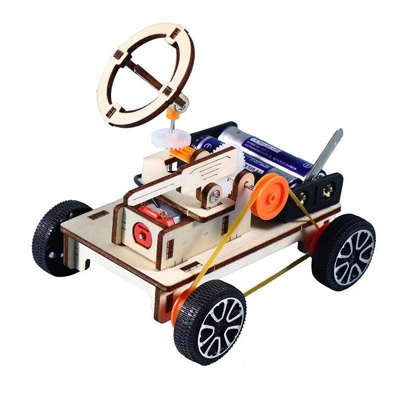 DIY Battlefield Radar Vehicle Model STEAM Electric Educational Kit 3D Assemble Kids Puzzle Scientific Fun Creative Toy Gift