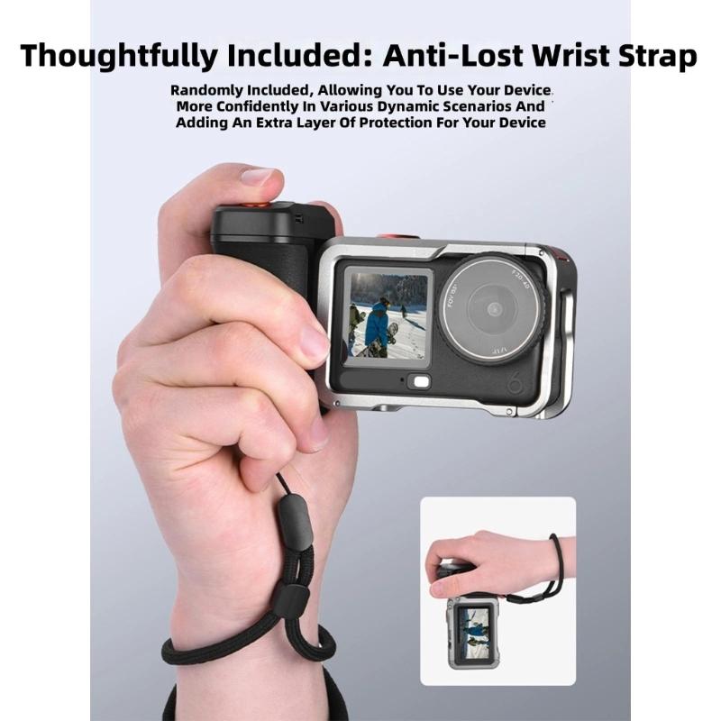 Aluminum Alloy Action Camera Grips With Bluetooth-compatible Connectivity And Magnetic for Action 3/4/5PRO Ergonomic Handling