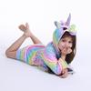 Cute Kids Boys Girls Unicorn Long Sleeve Hooded Pocket Sash Bathrobe