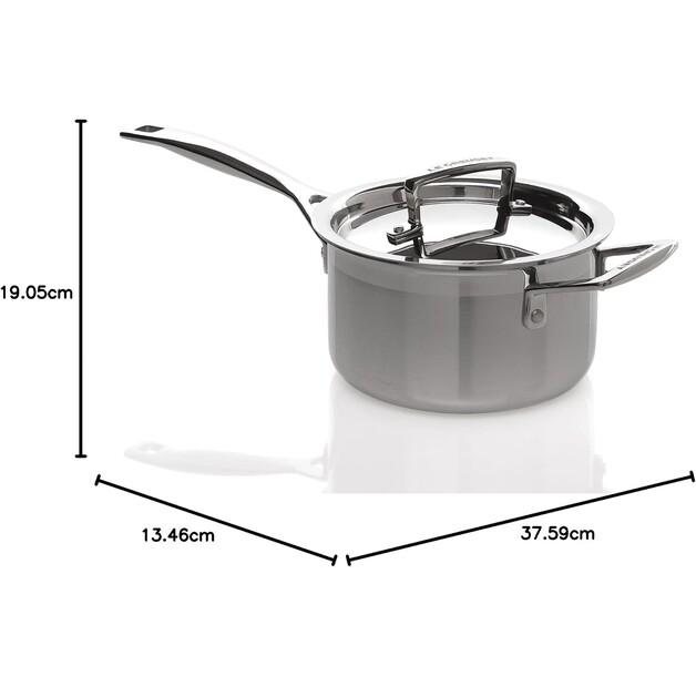 Le Creuset 3-Ply Profitopf Saucepan 20 Cm 3.8 L (96200920001000)