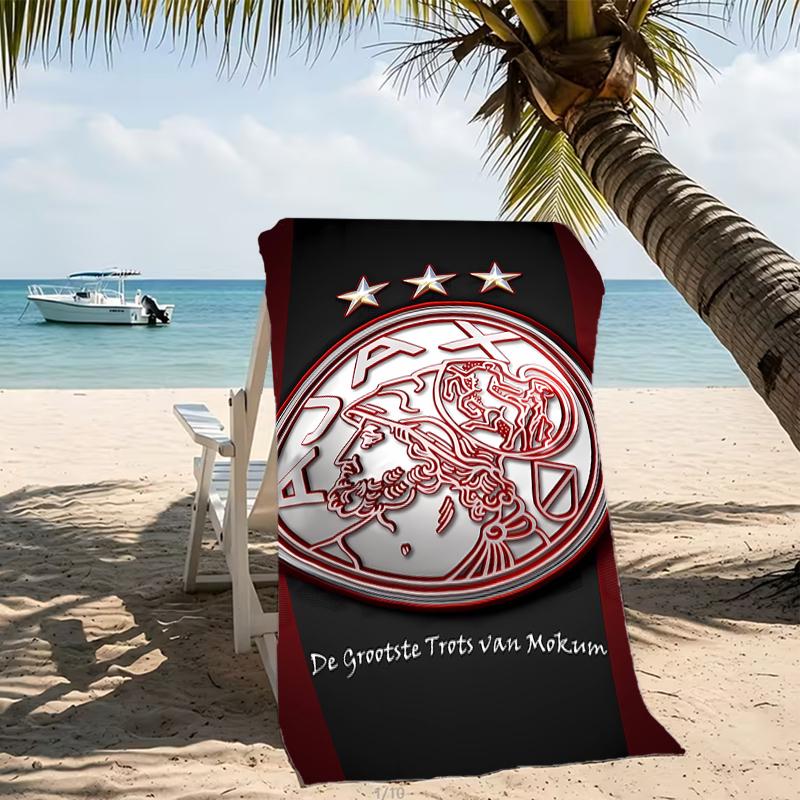 Beach Towel with AFC Ajax Pattern - soft,absorbent,machine washable Lightweight&Modern,swimming,Travel Essentials