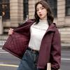 Dámské módní zimní bundy s kapucí, ležérní parka, dámské s dlouhým rukávem, hřejivé krátké kabáty