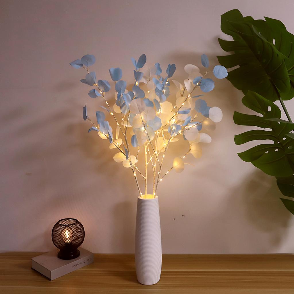 3in Leaf Decoration, Holiday Decoration With Light, Single Branch Cutting, Indoor Desktop Decoration