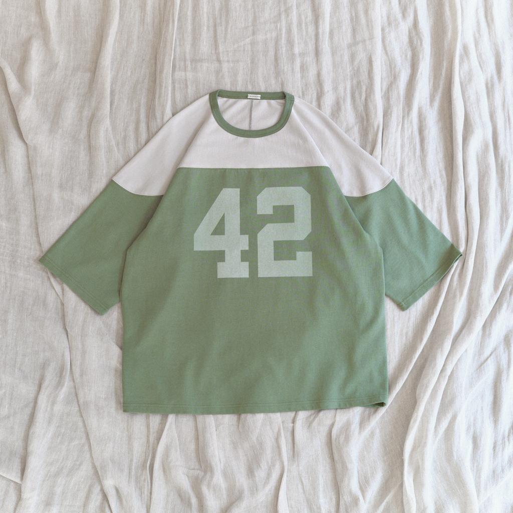 BONRROW Football Tee_Green