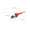 2.4GHz Remote Control Helicopter 4CH Single Propeller Helicopter with Function One Click Roll Takeoff and Landing Six