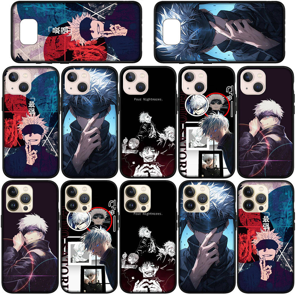 Phone Case for Samsung Galaxy S25 S23 S22 S24 Ultra FE A05 A06 A15 A16 A36 A37 A35 A54 A55 A56 A57 A25 A26 A53 Gojo Satoru Jujutsu Kaisen Cute Cover