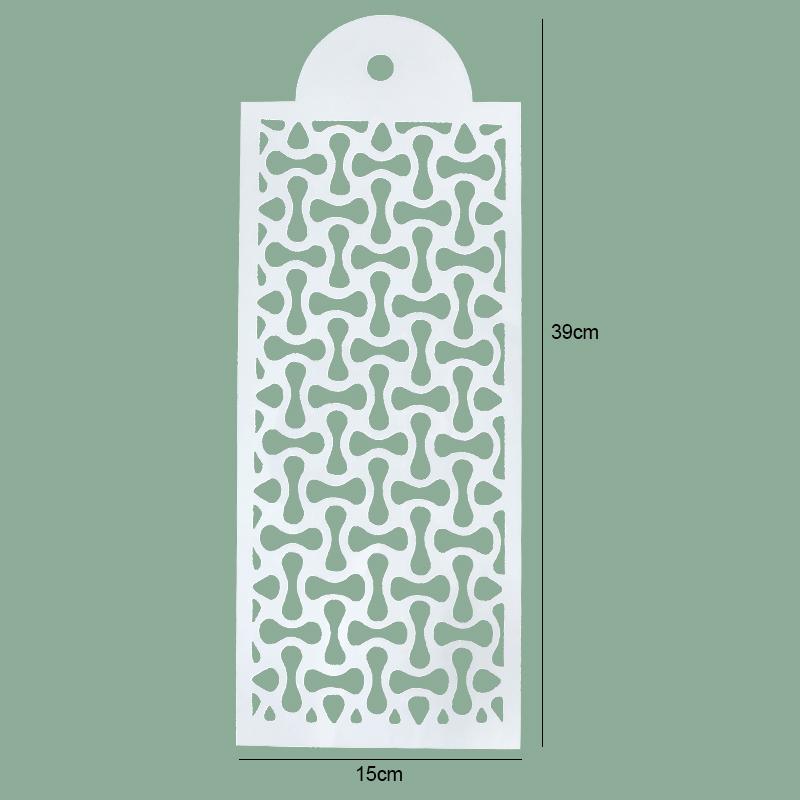 

FAIS DU Fondant Cake Mesh Stamps Stencils For DIY Craft Making Wedding Crowd Crowd Crowd Cake Design Plastic Spray Template Cookie Painting Mold Rectangular