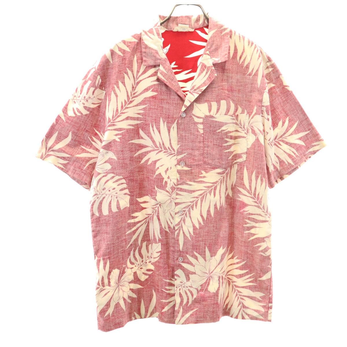 

KONA COAST 90-е Сделано в США Старая рубашка Алоха с принтом наизнанку с коротким рукавом L Мужская Б/У