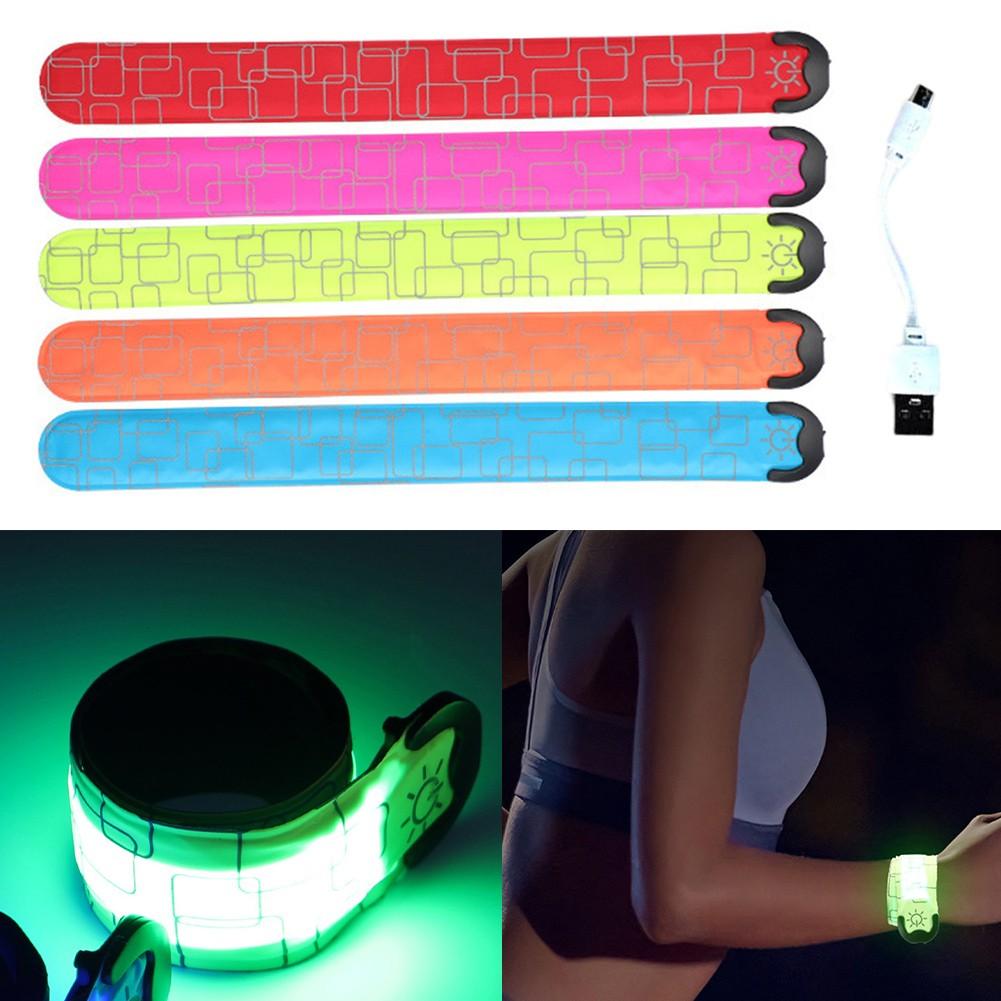 LED Safety Armband with Adjustable Fit for Night Cycling and Walking