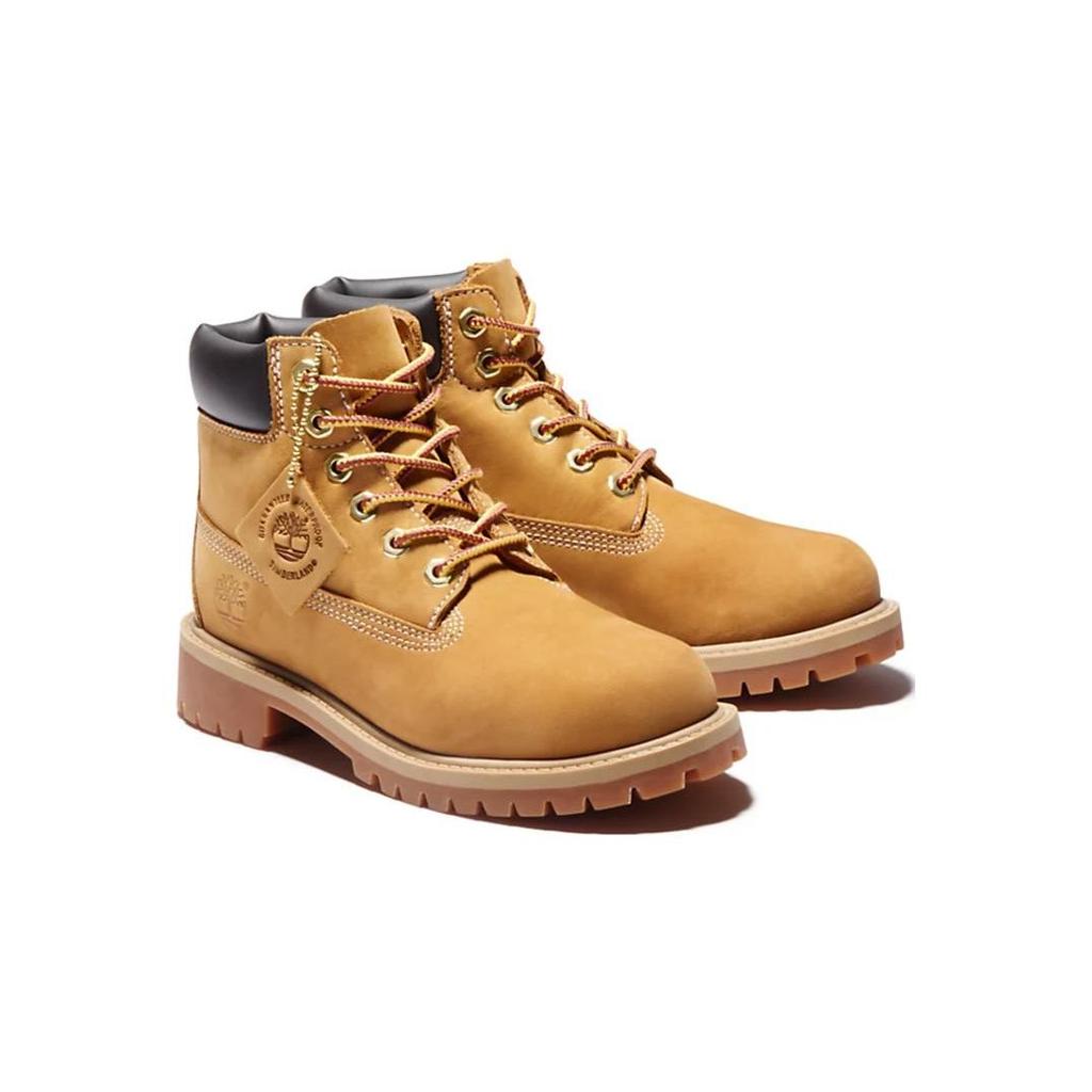 Timberland 6 Inch Classic Youth Wheat Kids Sneakers Brown Wheat-Nubuck Yellow TB012709-713