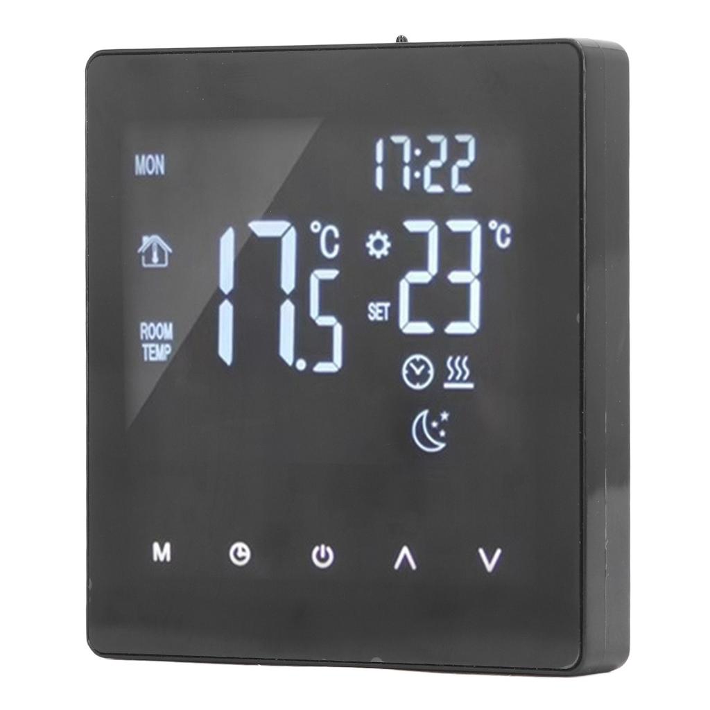 Thermostat APP Dual Display Temperature Controller for Floor Heating with 16A Electric Heating Belt 3 m Cable AC