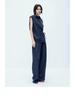 Women's HS Lyocell Linen Wide-Leg Pants, Summer Style Straight Fit, Size 25